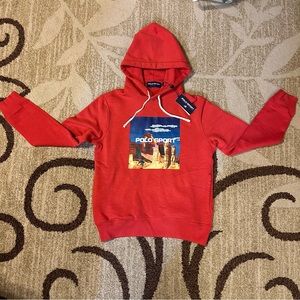 Polo Sport Ralph Lauren Hoodie - Red Rocks - Coral / Red - Small S